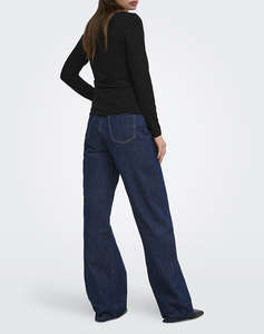 ONLY ONLELENA L/S BOATNECK METAL TOP JRS NOOS