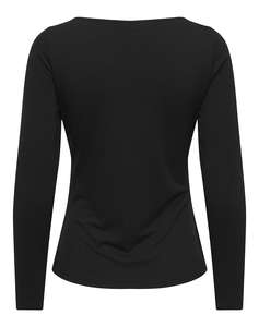ONLY ONLELENA L/S BOATNECK METAL TOP JRS NOOS