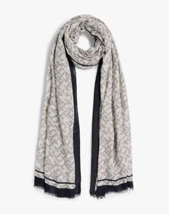 TOMMY HILFIGER TH MONOGRAM SCARF