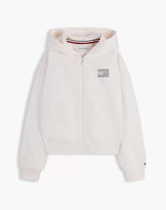 TOMMY HILFIGER TOMMY RHINESTONE ZIP THROUGH