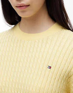 TOMMY HILFIGER CO CABLE C-NK LS SWEATER