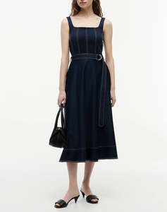 TOMMY HILFIGER CONTRAST STITCH TNK DRESS