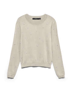 VERO MODA VMNEWGLORY PEARL LS O-NECK PULLOVER BOO