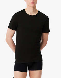 LACOSTE КОМПЛЕКТ 3 БРОЯ БЕЛЬО T-SHIRT С КЪС РЪКАВ UNDERWEAR TEE-SHIRT