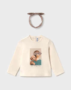 MAYORAL T-Shirt с дълъг ръкав с панделка