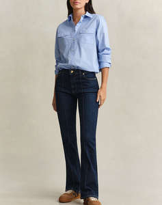 GANT ПАНТАЛОН SLIM FLARE PINTUCK JEANS