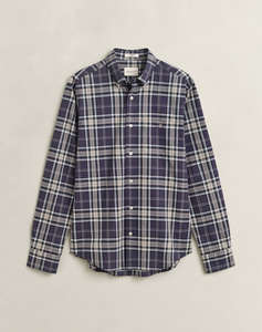 GANT РИЗА С ДЪЛЪГ РЪКАВ REG POPLIN CHECK SHIRT