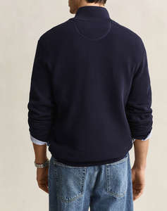 GANT ПУЛОВЕР С ДЪЛЪГ РЪКАВ MICRO TEXTURED COTTON HALF ZIP