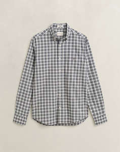 GANT РИЗА С ДЪЛЪГ РЪКАВ REG POPLIN CHECK SHIRT