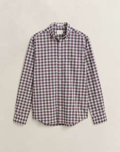 GANT РИЗА С ДЪЛЪГ РЪКАВ REG POPLIN CHECK SHIRT