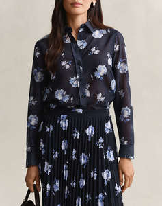 GANT РИЗА С ДЪЛЪГ РЪКАВ REG FLORAL PRINT CTN SILK LS SHIRT