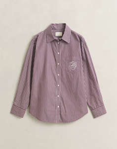 GANT РИЗА С ДЪЛЪГ РЪКАВ REL CLASSIC POPLIN STRIPE SHIRT