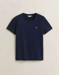 GANT БЛУЗА С КЪС РЪКАВ REG SHIELD SS T-SHIRT