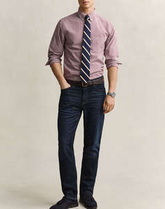 GANT РИЗА С ДЪЛЪГ РЪКАВ REG CLASSIC POPLIN GINGHAM SHIRT