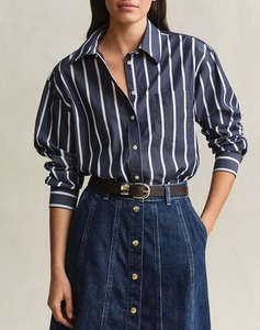 GANT РИЗА С ДЪЛЪГ РЪКАВ REL CLASSIC POPLIN STRIPE SHIRT