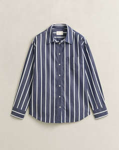GANT РИЗА С ДЪЛЪГ РЪКАВ REL CLASSIC POPLIN STRIPE SHIRT