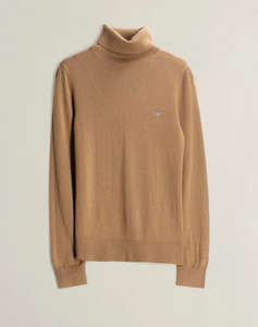 GANT ПУЛОВЕР С ДЪЛЪГ РЪКАВ WOOL COTTON TURTLENECK