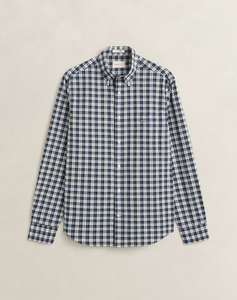 GANT РИЗА С ДЪЛЪГ РЪКАВ REG POPLIN CHECK SHIRT