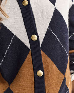 GANT ЖИЛЕТКА ПЛЕТЕНА ARGYLE C-NECK CARDIGAN