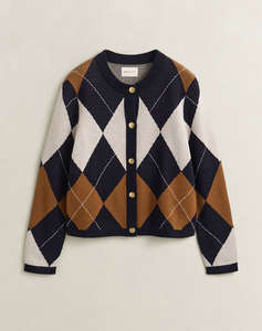 GANT ЖИЛЕТКА ПЛЕТЕНА ARGYLE C-NECK CARDIGAN