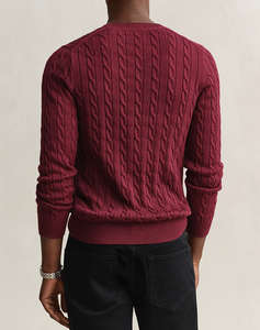 GANT ПУЛОВЕР С ДЪЛЪГ РЪКАВ COTTON CABLE C-NECK
