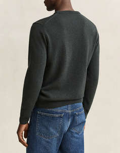 GANT ПУЛОВЕР С ДЪЛЪГ РЪКАВ SUPERFINE LAMBSWOOL C-NECK