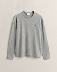 GANT БЛУЗА С ДЪЛЪГ РЪКАВ REG SHIELD LS T-SHIRT