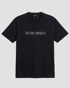 ANTONY MORATO MMKS02695FA100240 T-SHIRT REGULAR FIT IN JERSEY COTTON FABRIC WITH MATT PLASTIC AND FLOCK PRINT БЛУЗА ЗА МЪЖЕ