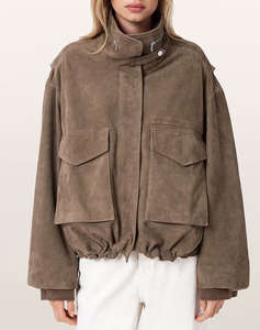 ALL SAINTS CLAY SUEDE JACKET