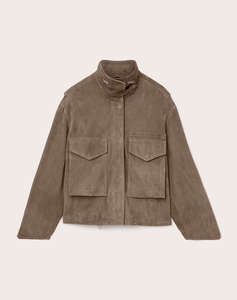 ALL SAINTS CLAY SUEDE JACKET