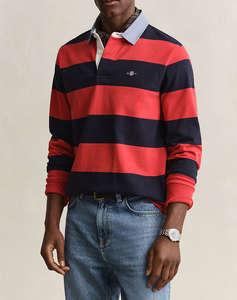 GANT БЛУЗА С ДЪЛЪГ РЪКАВ REG CHAMBRAY STRIPE HEAVY RUGGER
