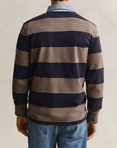 GANT БЛУЗА С ДЪЛЪГ РЪКАВ REG CHAMBRAY STRIPE HEAVY RUGGER