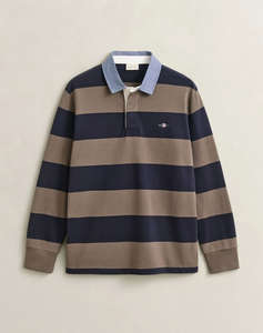 GANT БЛУЗА С ДЪЛЪГ РЪКАВ REG CHAMBRAY STRIPE HEAVY RUGGER