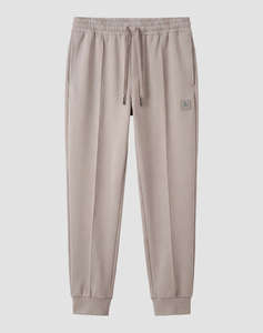 ANTONY MORATO MMFP00433FA150168 FLEECE TROUSERS CARROT FIT IN INTERLOCK COTTON BLEND FABRIC WITH LOGOED METAL BADGE АНЦУГ ЗА МЪЖЕ