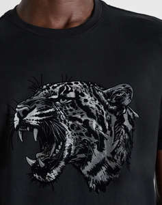 ANTONY MORATO MMKS02692FA100240 T-SHIRT REGULAR FIT IN JERSEY COTTON FABRIC WITH MATT PLASTIC AND FLOCK PRINT БЛУЗА ЗА МЪЖЕ