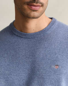 GANT ПУЛОВЕР С ДЪЛЪГ РЪКАВ SUPERFINE LAMBSWOOL C-NECK
