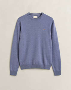 GANT ПУЛОВЕР С ДЪЛЪГ РЪКАВ SUPERFINE LAMBSWOOL C-NECK