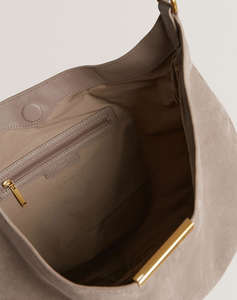 TED BAKER AMMILIA Bar Detail Slouchy Hobo Bag