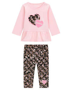 GUESS SET LS T-SHIRT+LEGGINGS КОМПЛЕКТ ЗА ДЕЦА GIRL