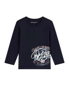 GUESS LS T-SHIRT_LOGO БЛУЗА ЗА ДЕЦА BOY