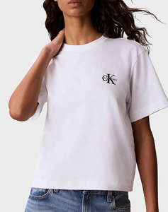CALVIN KLEIN JEANS SS BOXY LEFT CHEST MONOLOGO TEE