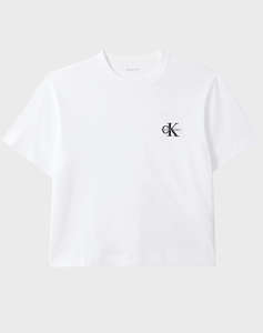 CALVIN KLEIN JEANS SS BOXY LEFT CHEST MONOLOGO TEE
