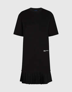KARL LAGERFELD JEANS KLJ TEE DRESS WITH PLEATS