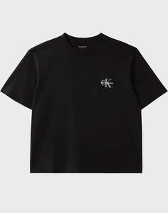CALVIN KLEIN JEANS SS BOXY LEFT CHEST MONOLOGO TEE