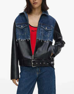 KARL LAGERFELD JEANS KLJ MIXED MATERIAL JACKET