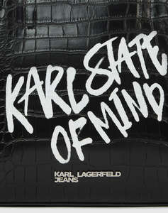 KARL LAGERFELD JEANS KLJ LOGO MINI TOTE QUOTE