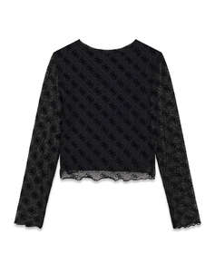 GUESS MESH LS T-SHIRT БЛУЗА ЗА ДЕЦА GIRL