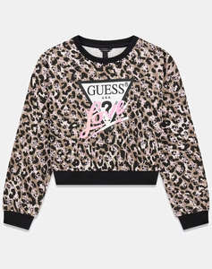 GUESS MIDI OVERSIZE LS ACTIVE TOP СУИТШЪРТ ЗА ДЕЦА GIRL