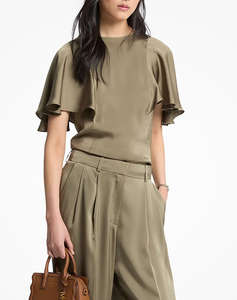 MICHAEL KORS CAPE SLEEVE TOP