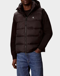 CALVIN KLEIN JEANS SVLS NYLON ZIP OFF HOOD DOWN PUF